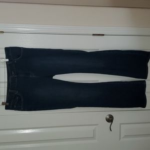 Lucky Brand Womens Ginger Boot Cut Jeans Size 14W Dark Wash Stretch Denim